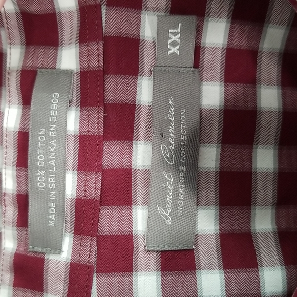 Daniel Cremieux Signature Collection Gingham Pattern Casua  Shirt.  XXL - Picture 5 of 11